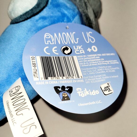 NWT Among Us 7 Inch Plush Blue Crewmate w/ Hat Series 2 NEW Toikido Official - Picture 9 of 9